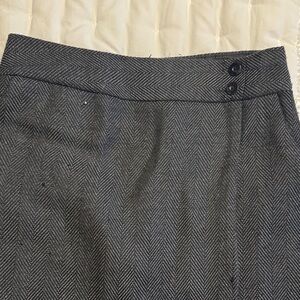 Van Heusen Charcoal Herringbone Pencil Skirt